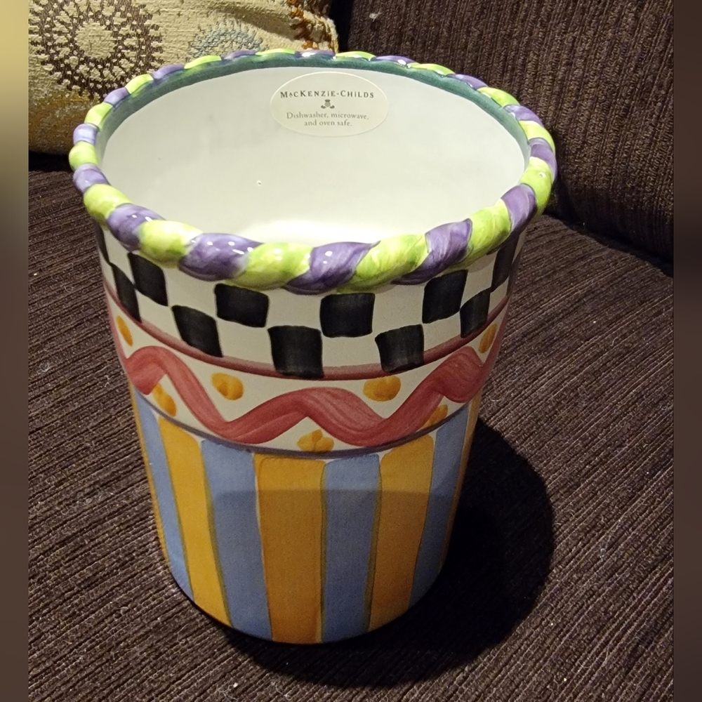 Mackenzie-Childs Colorful Ceramic Vase